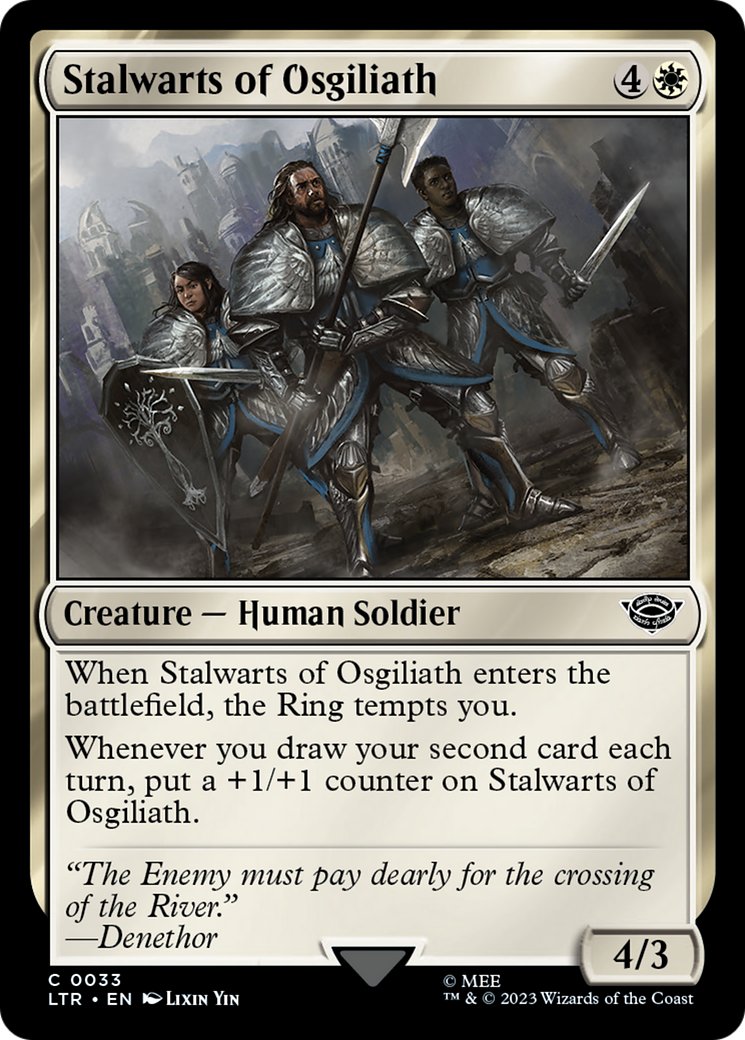 Stalwarts of Osgiliath (LTR-033) [The Lord of the Rings: Tales of Middle-earth] Foil
