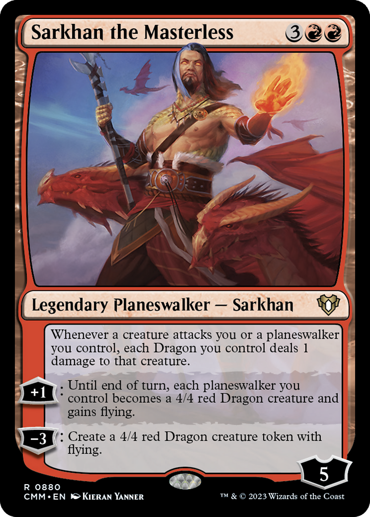 Sarkhan the Masterless (CMM-880) [Commander Masters]