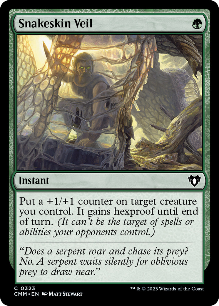 Snakeskin Veil (CMM-323) [Commander Masters]