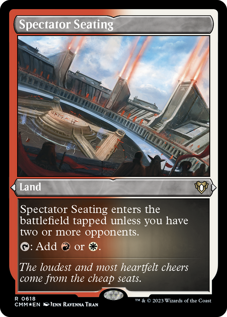 Spectator Seating (CMM-618) [Commander Masters] Etched Foil