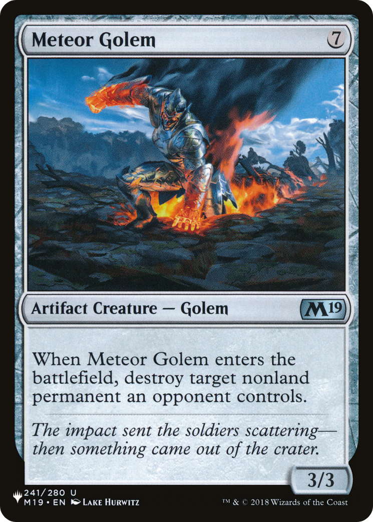 Meteor Golem (LIST-M19-241) [The List]