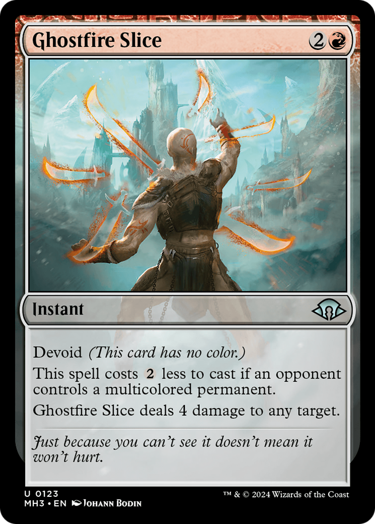 Ghostfire Slice (MH3-123) [Modern Horizons 3]: (devoid)