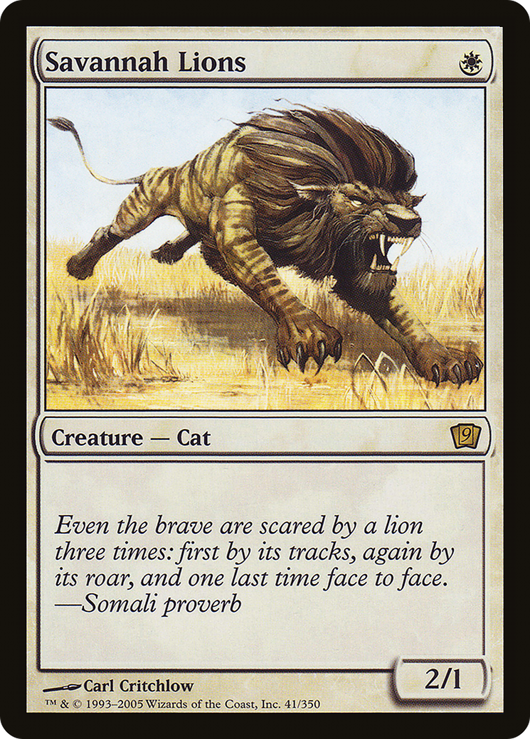 Savannah Lions (9ED-41★) [9th Edition]