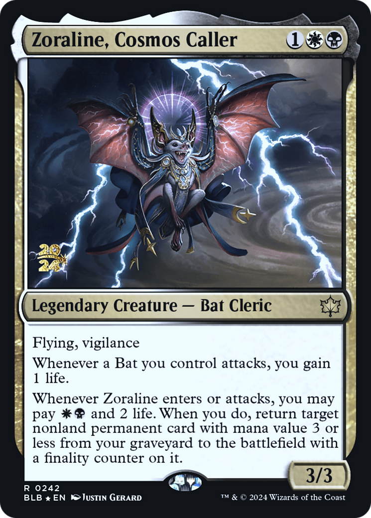Zoraline, Cosmos Caller (PRE-242S) [Bloomburrow Promos] Foil