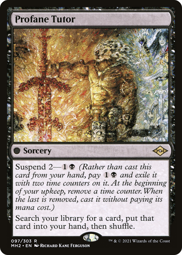 Profane Tutor (MH2-097) [Modern Horizons 2] Foil