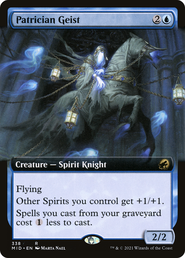 Patrician Geist (Extended Art) (MID-338) [Innistrad: Midnight Hunt]