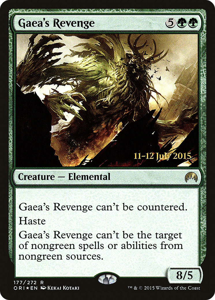 Gaea's Revenge (PRE-177S) [Magic Origins Promos] Foil