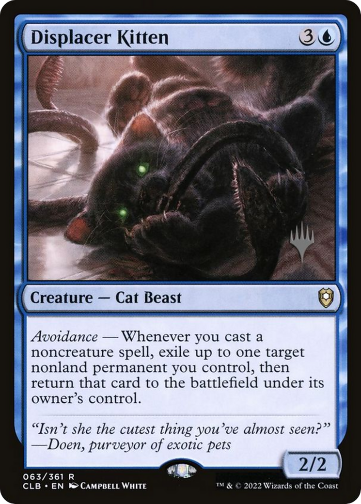 Displacer Kitten (PPLCI-63P) [Battle for Baldur's Gate Promos]: (stamped)