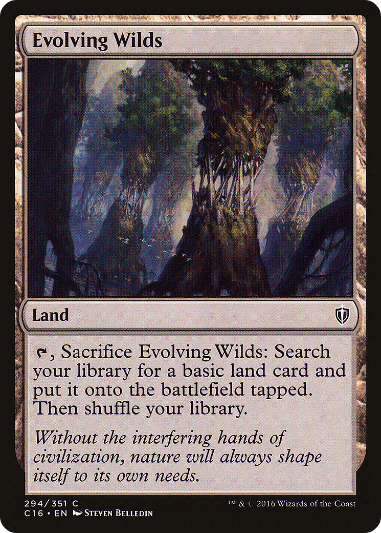 Evolving Wilds (C16-294) [Commander 2016]