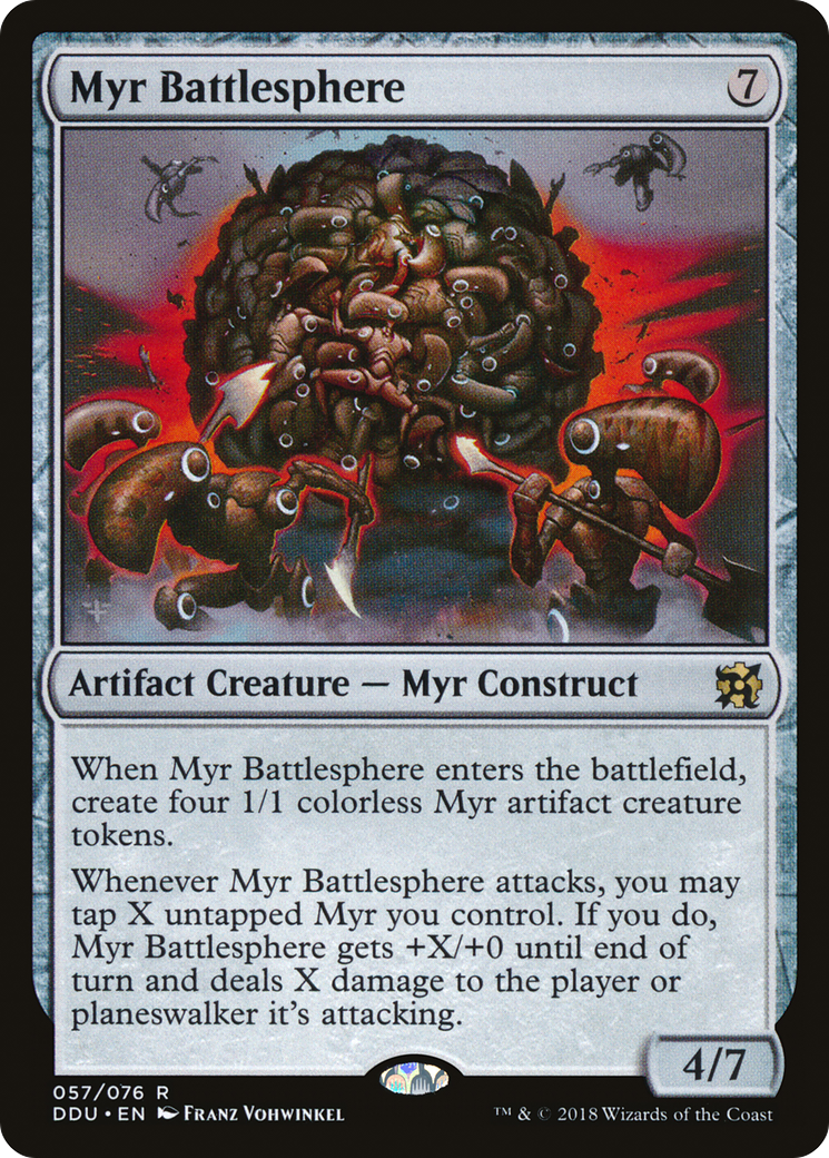 Myr Battlesphere (DDU-057) [Duel Decks: Elves vs. Inventors]
