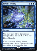 Silver Scrutiny (PRE-065) [Dominaria United Promos] Foil