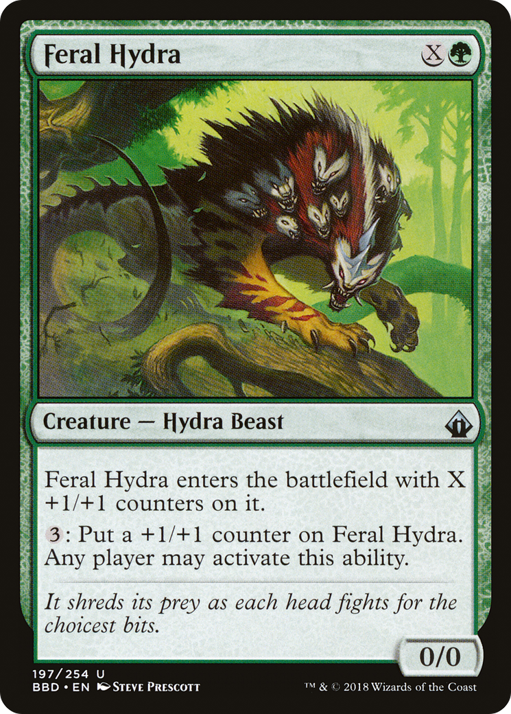 Feral Hydra (BBD-197) [Battlebond] Foil