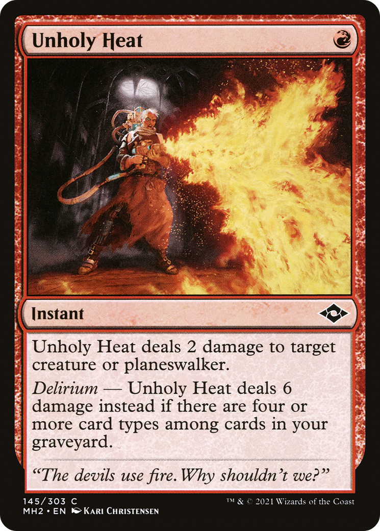 Unholy Heat (MH2-145) [Modern Horizons 2] Foil