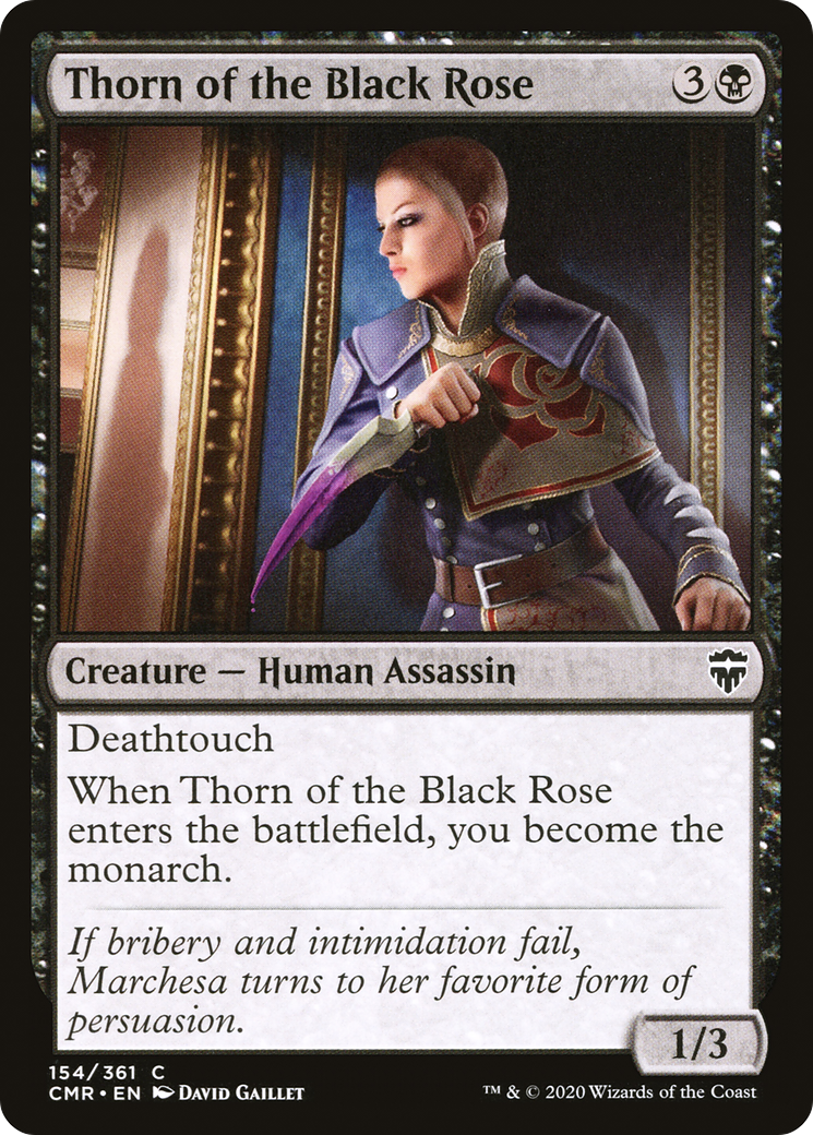 Thorn of the Black Rose (CMR-154) [Commander Legends] Foil
