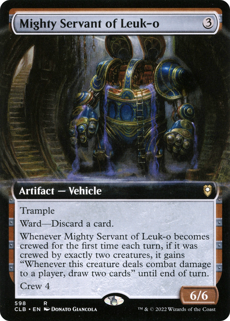 Mighty Servant of Leuk-o (CLB-598) [Commander Legends: Battle for Baldur's Gate]: (Extended Art) Foil
