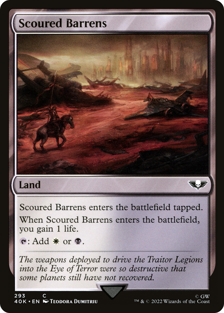 Scoured Barrens (40K-293) [Warhammer 40,000 Commander]
