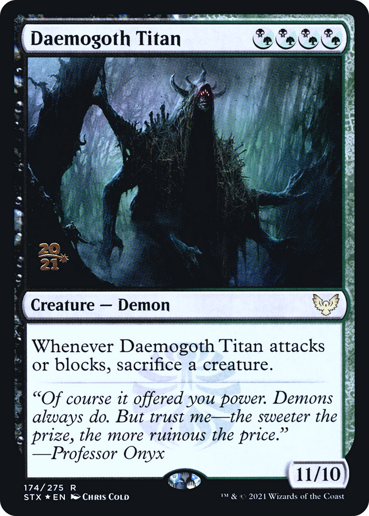 Daemogoth Titan (PRE-174S) [Strixhaven: School of Mages Promos] Foil