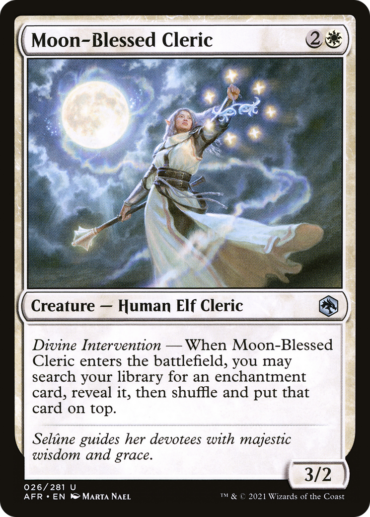 Moon-Blessed Cleric (AFR-026) [Adventures in the Forgotten Realms]