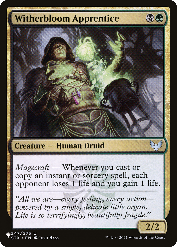Witherbloom Apprentice (LIST-STX-247) [The List]