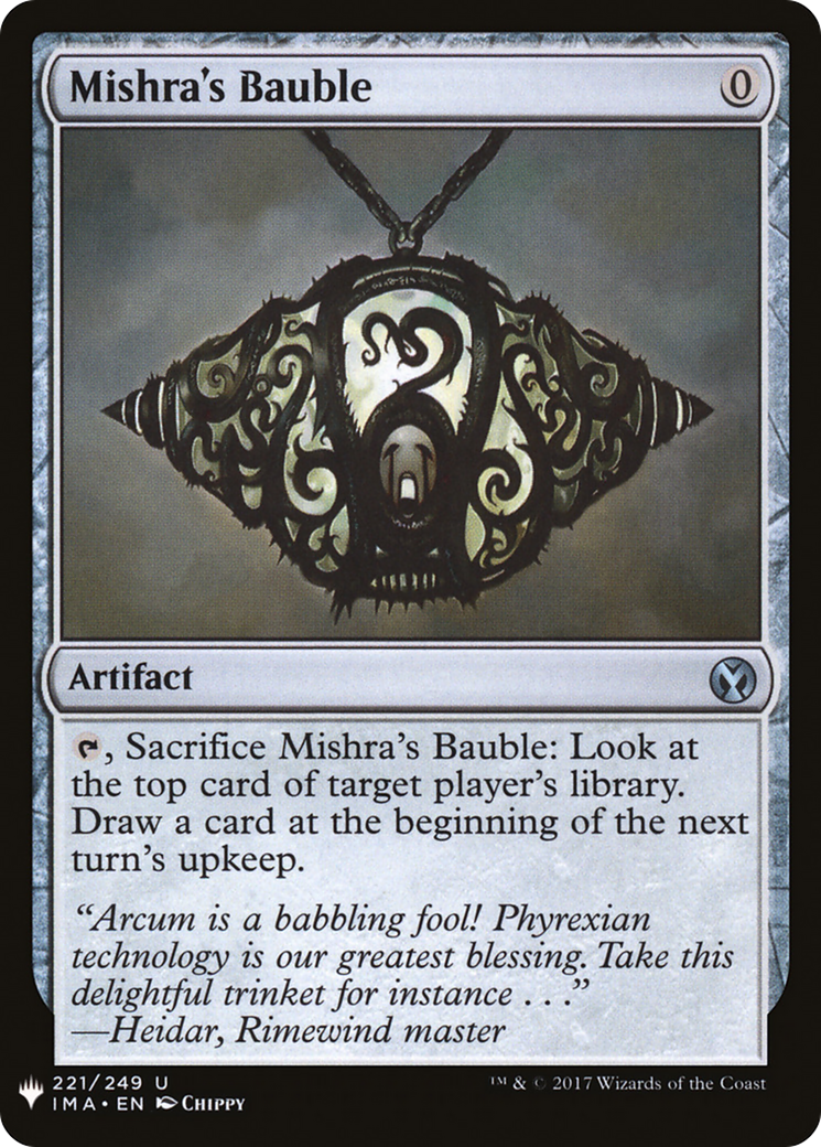 Mishra's Bauble (LIST-IMA-221) [The List]