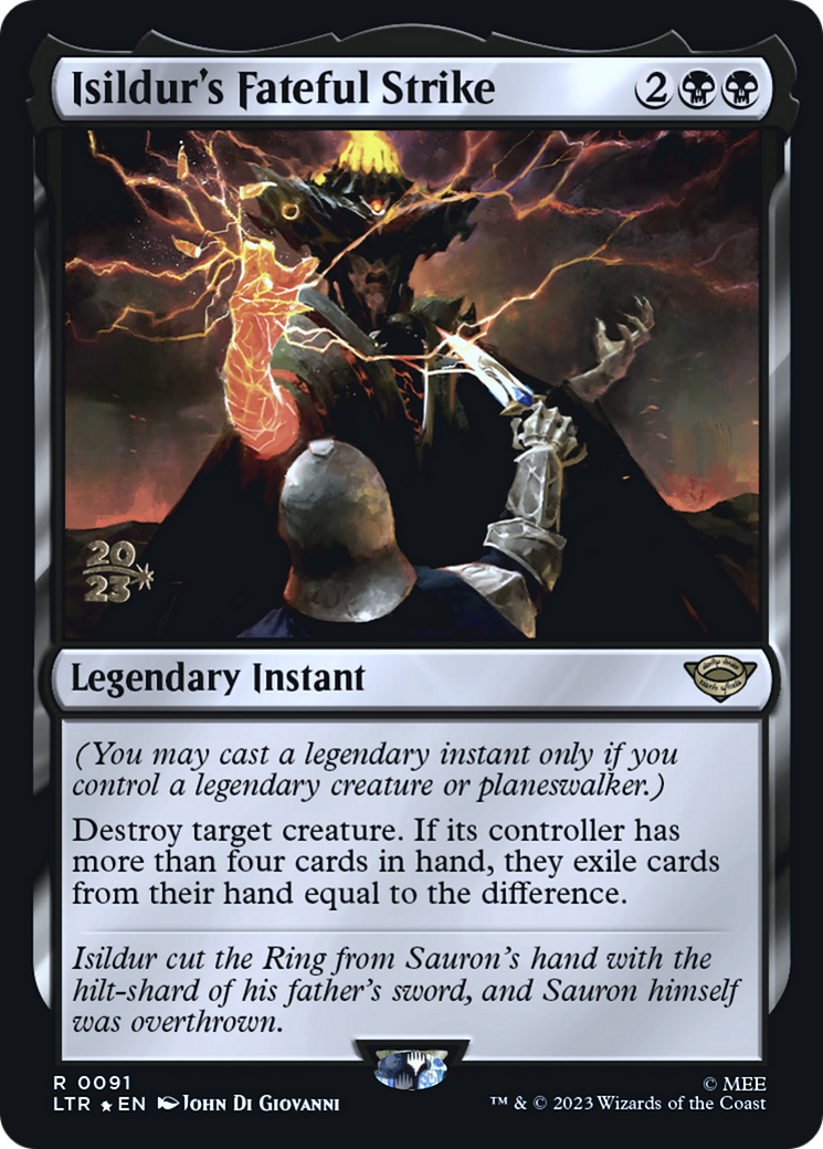 Isildur's Fateful Strike (PRE-91S) [Tales of Middle-earth Promos] Foil