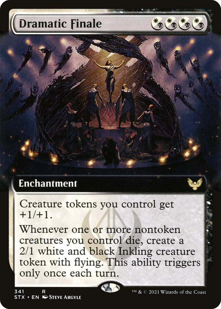 Dramatic Finale (STX-341) [Strixhaven: School of Mages]: (Extended Art) Foil