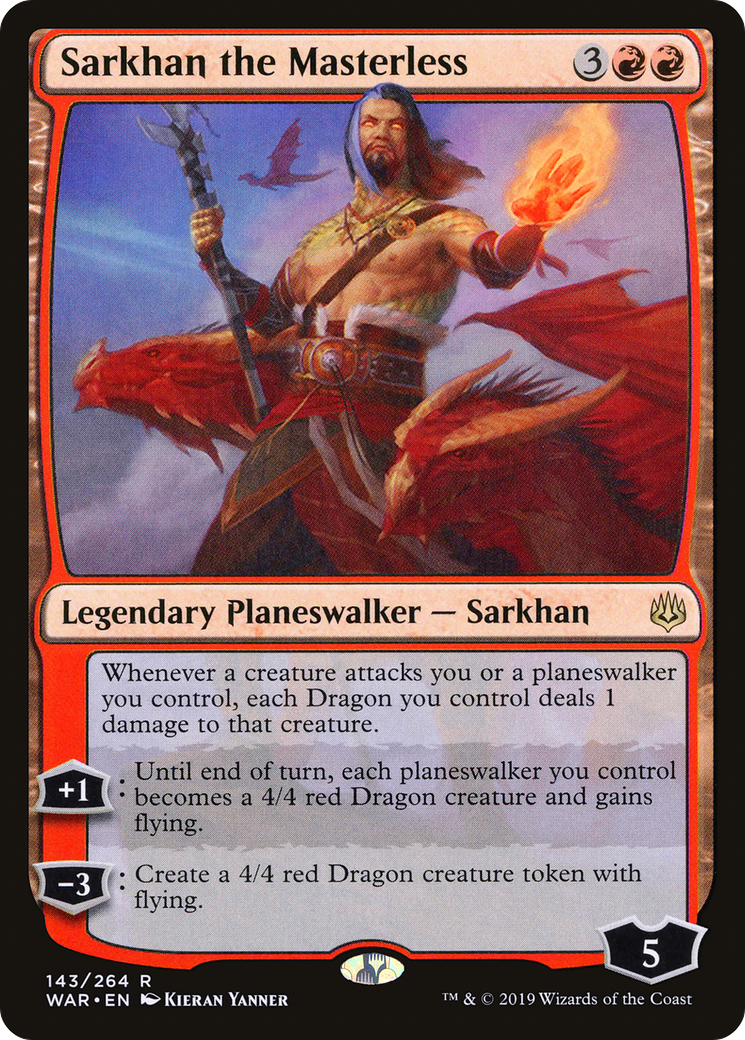 Sarkhan the Masterless (WAR-143) [War of the Spark] Foil