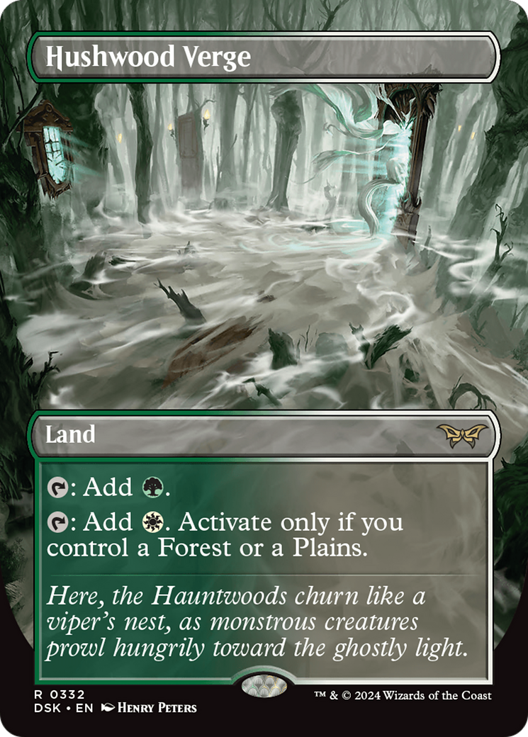 Hushwood Verge (DSK-332) [Duskmourn: House of Horror] (Borderless) Foil