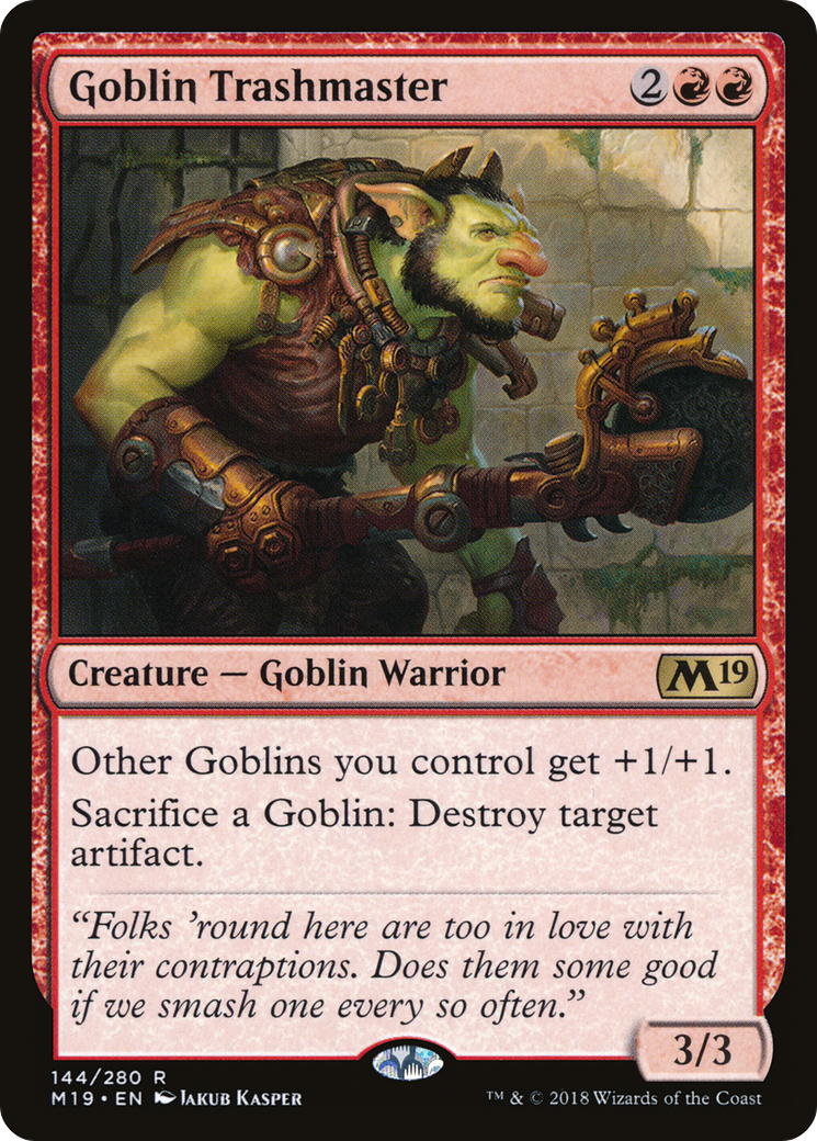 Goblin Trashmaster (M19-144) [Core Set 2019]