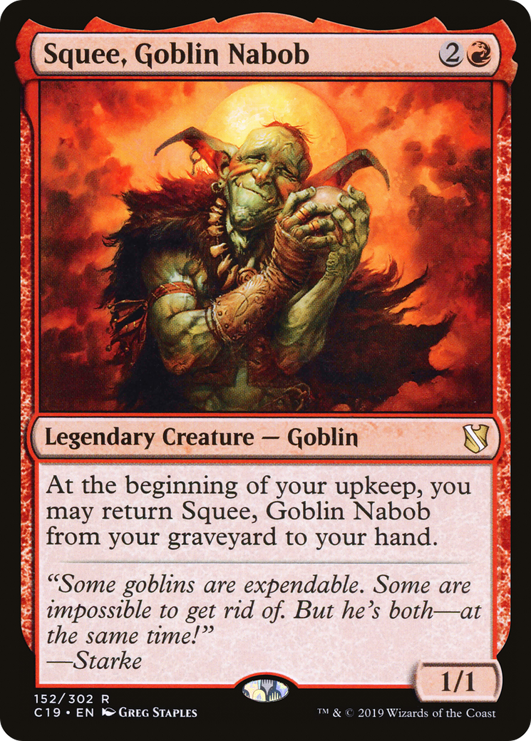 Squee, Goblin Nabob (C19-152) [Commander 2019]