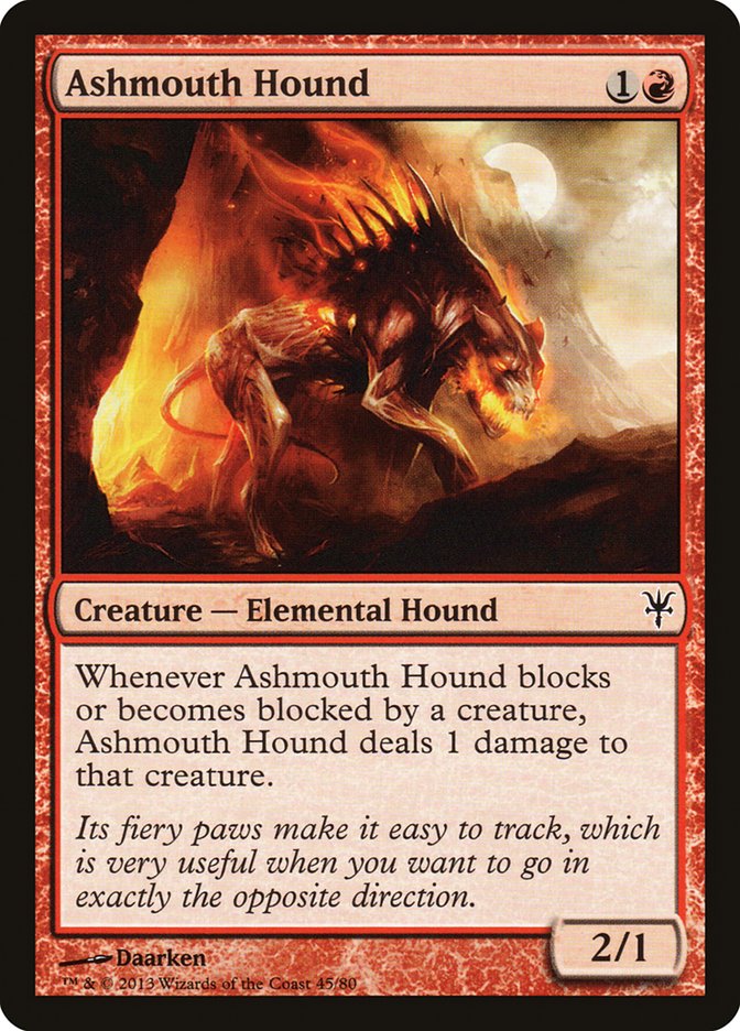 Ashmouth Hound (DDK-045) [Duel Decks: Sorin vs. Tibalt]