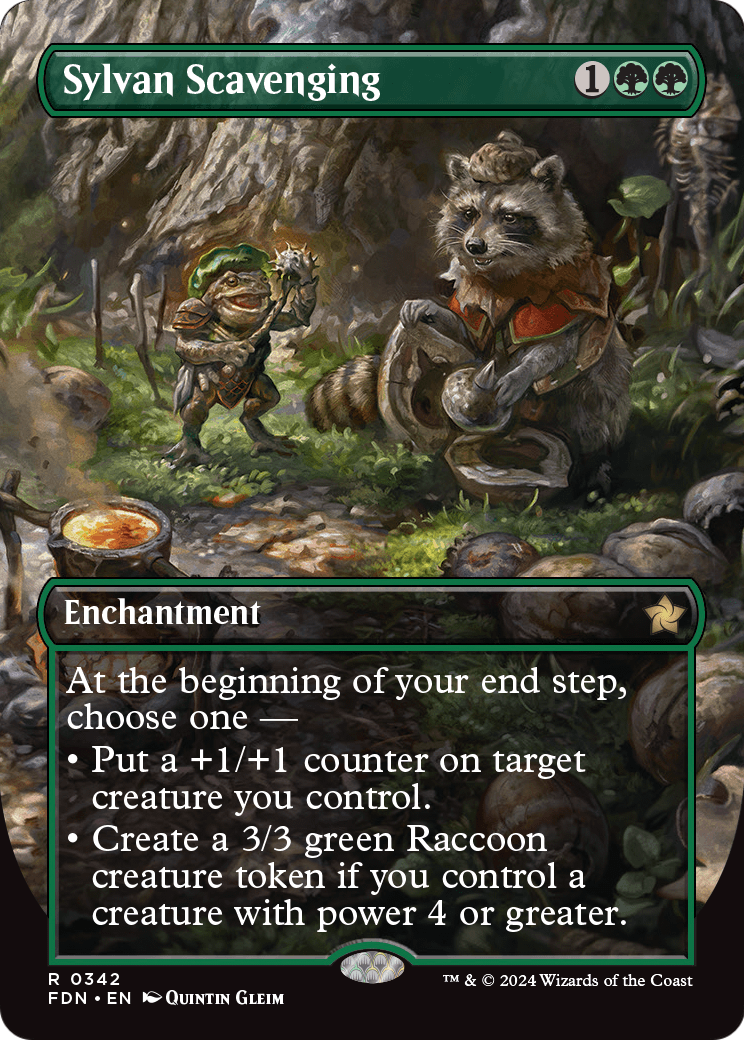 Sylvan Scavenging (Borderless) (FDN-342) [Foundations]