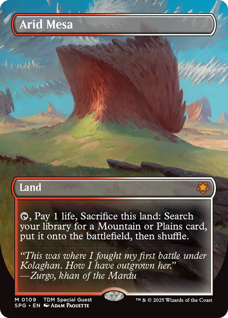Arid Mesa (Borderless) (SPG-109) [Special Guests] (Borderless) Foil