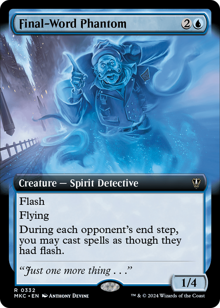 Final-Word Phantom (MKC-332) [Murders at Karlov Manor Commander]: (Extended Art)