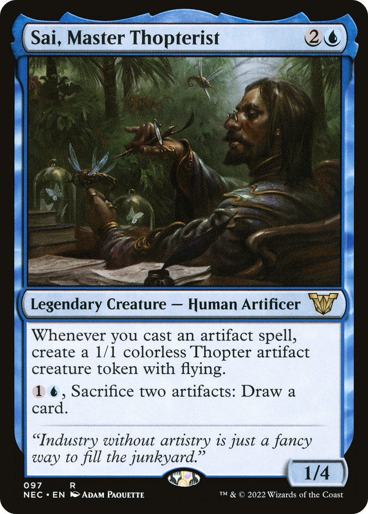 Sai, Master Thopterist (NEC-097) [Neon Dynasty Commander]