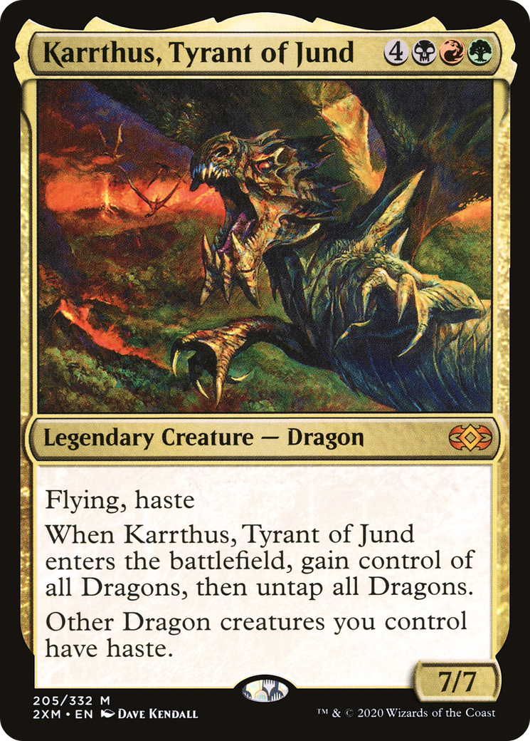 Karrthus, Tyrant of Jund (2XM-205) [Double Masters] Foil