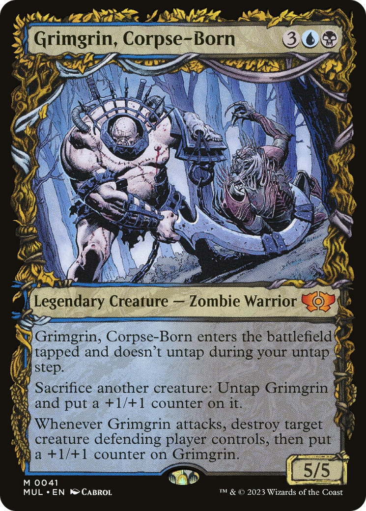 Grimgrin, Corpse-Born (MUL-041) (Showcase) [Multiverse Legends] Foil