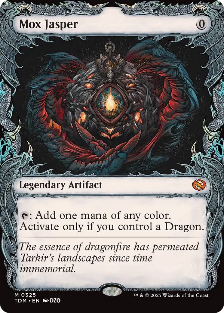 Mox Jasper (TDM-325) [Tarkir: Dragonstorm]: (Showcase) Foil