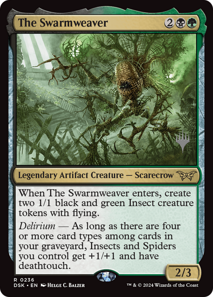 The Swarmweaver (PPDSK-236) [Promo Pack: Duskmourn: House of Horror Promos]