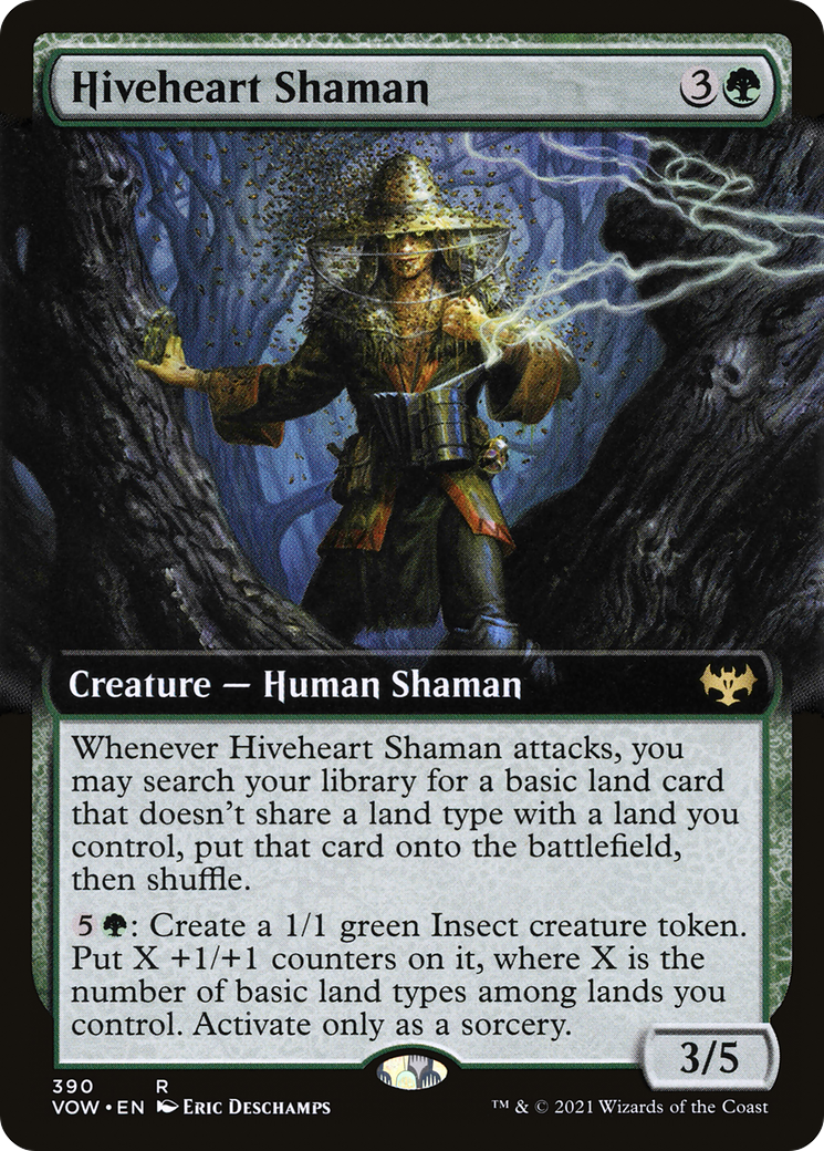 Hiveheart Shaman (VOW-390) [Innistrad: Crimson Vow]: (Extended Art)
