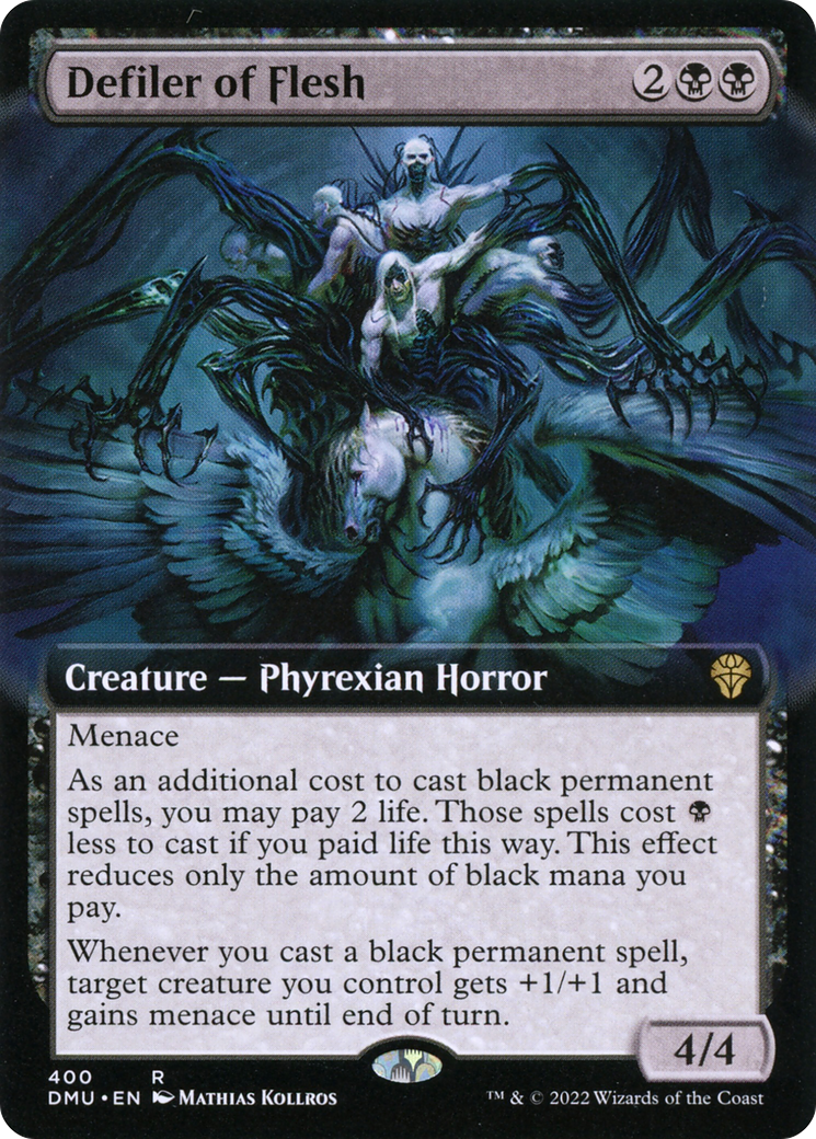 Defiler of Flesh (DMU-400) [Dominaria United]: (Extended Art) Foil