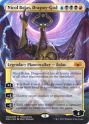 Nicol Bolas, Dragon-God (MED3-WS6) [Mythic Edition] (Borderless) Foil