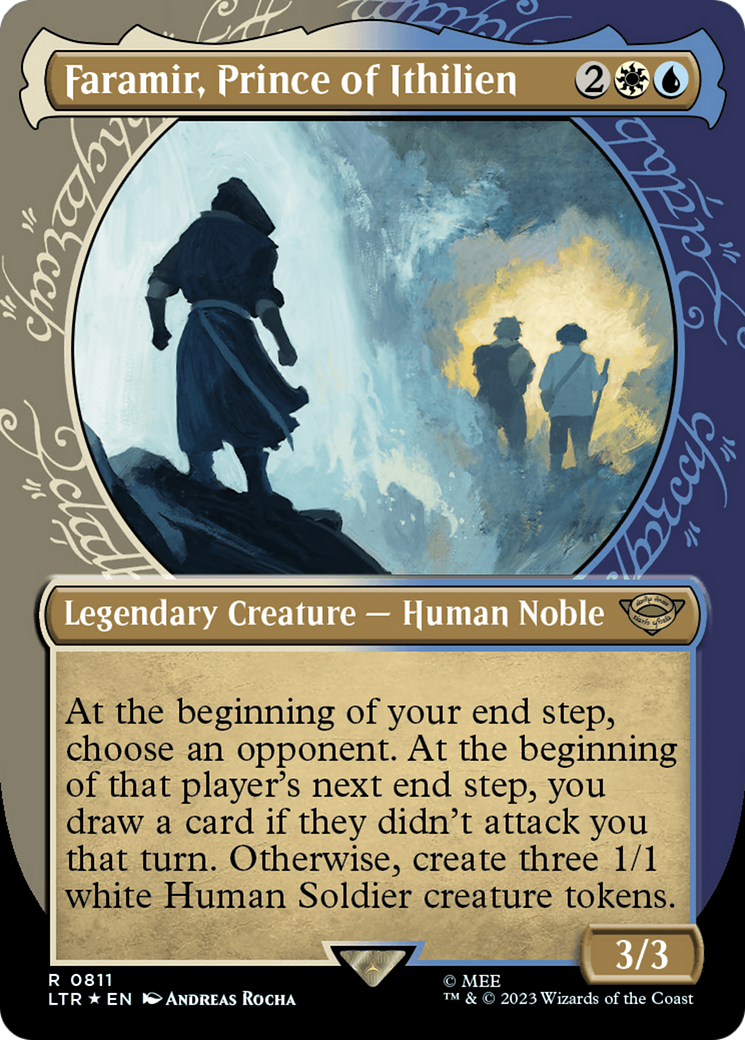 Faramir, Prince of Ithilien (LTR-811) [The Lord of the Rings: Tales of Middle-earth]: (Showcase) (Borderless) Foil
