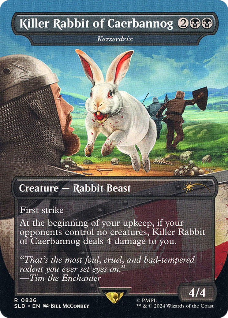 Kezzerdrix (SLD-826) [Secret Lair Drop] / Killer Rabbit of Caerbannog (Borderless)