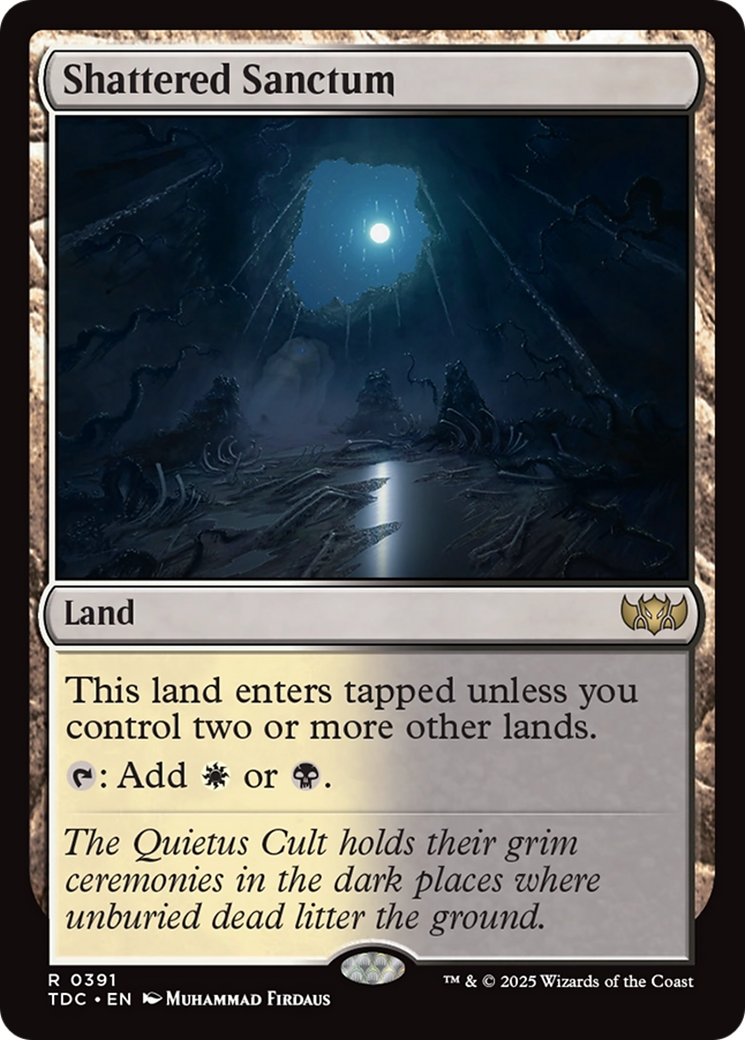 Shattered Sanctum (TDC-391) [Commander: Tarkir: Dragonstorm]