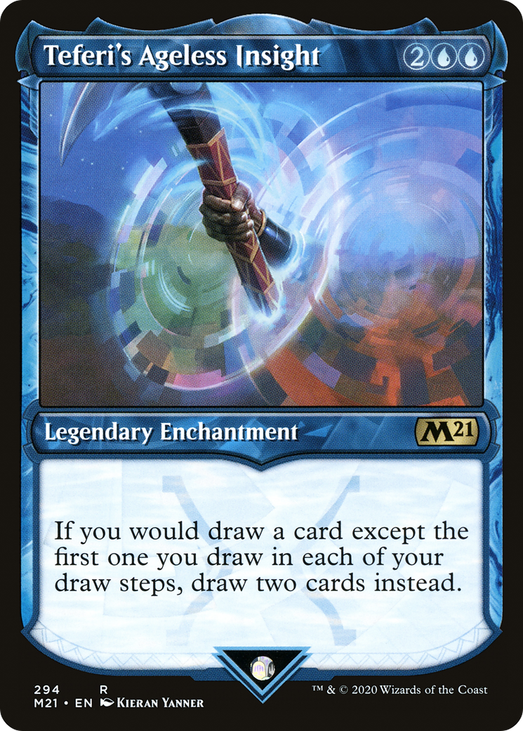Teferi's Ageless Insight (M21-294) [Core Set 2021]: (Showcase) Foil