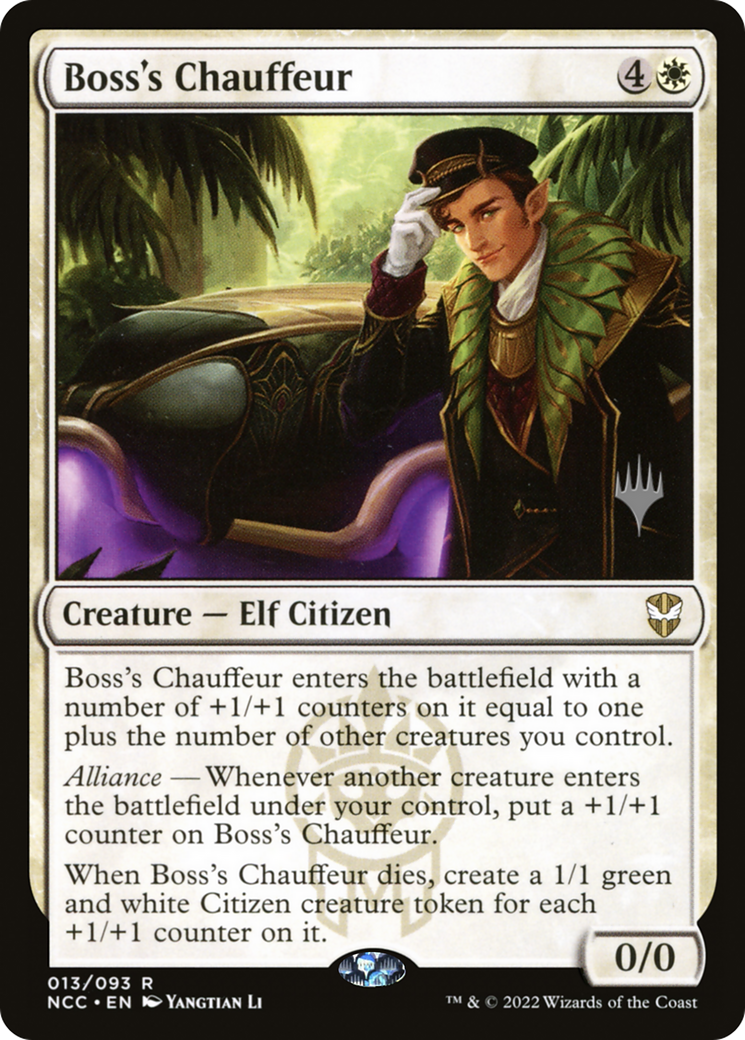 Boss's Chauffeur (PPSNC-013) [Promo Pack: New Capenna Commander Promos] Foil