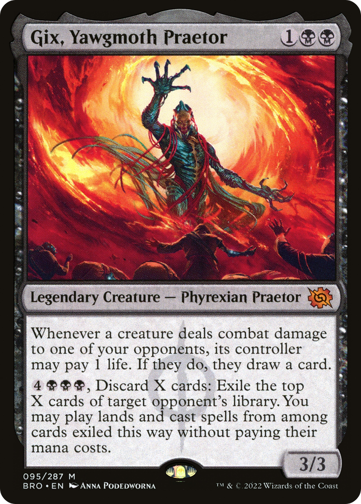 Gix, Yawgmoth Praetor (BRO-095) [The Brothers' War]