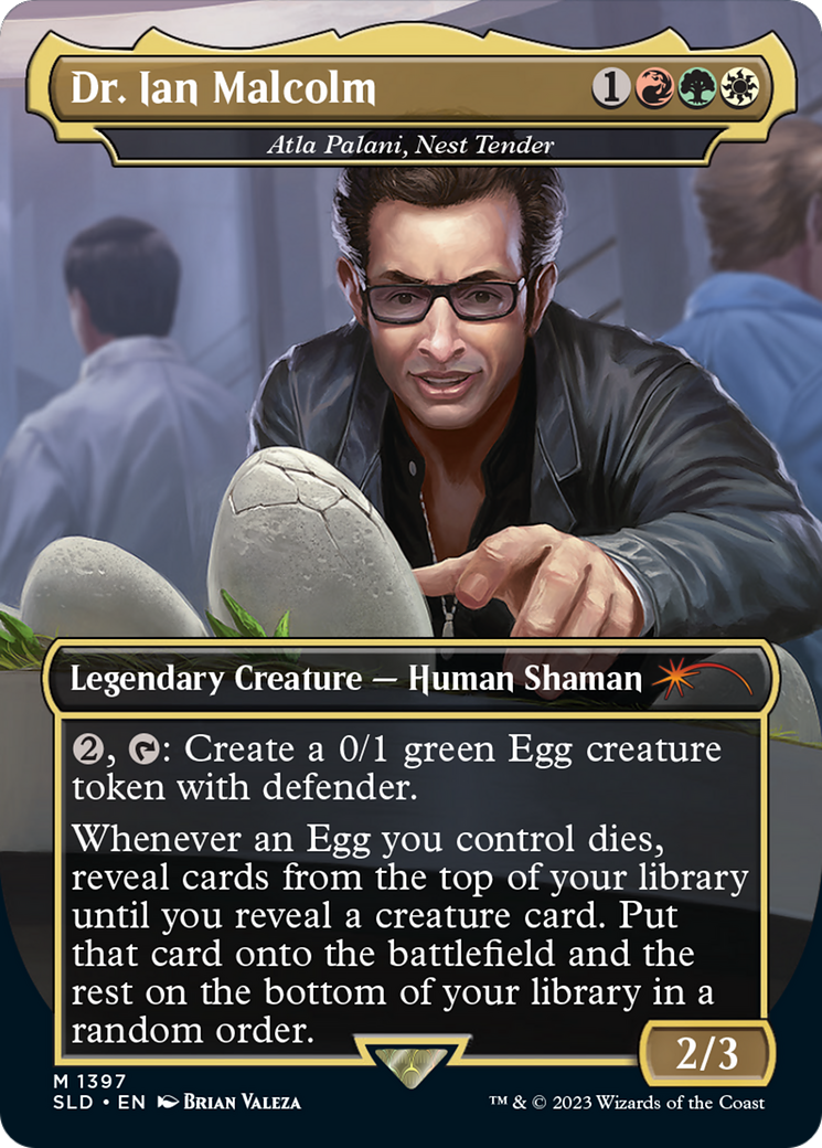 Atla Palani, Nest Tender (SLD-1397) [Secret Lair Drop] / Dr. Ian Malcolm (Borderless)