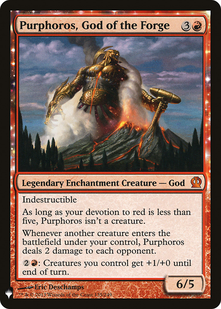 Purphoros, God of the Forge (LIST-THS-135) [The List]: (enchantment)